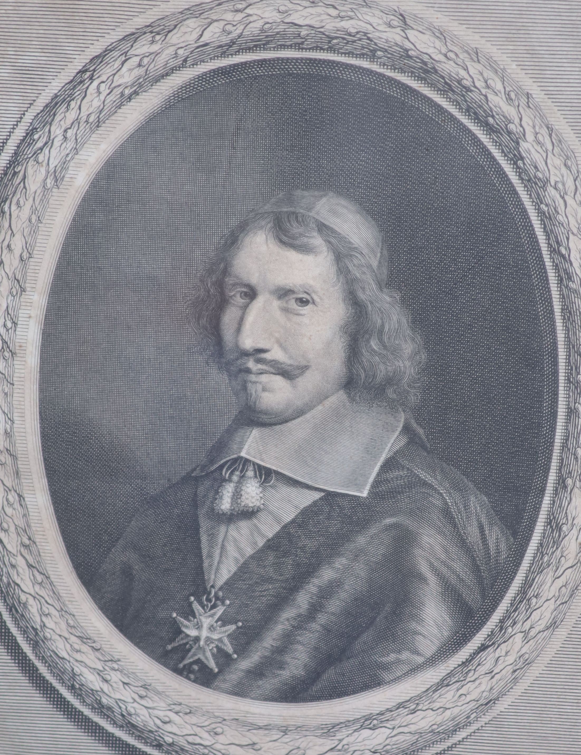 A group of eight portrait engravings of historical notables, including Sigismund Bathory, Prince of Transylvania, approx. 37 x 23cm. and three similar smaller engravings